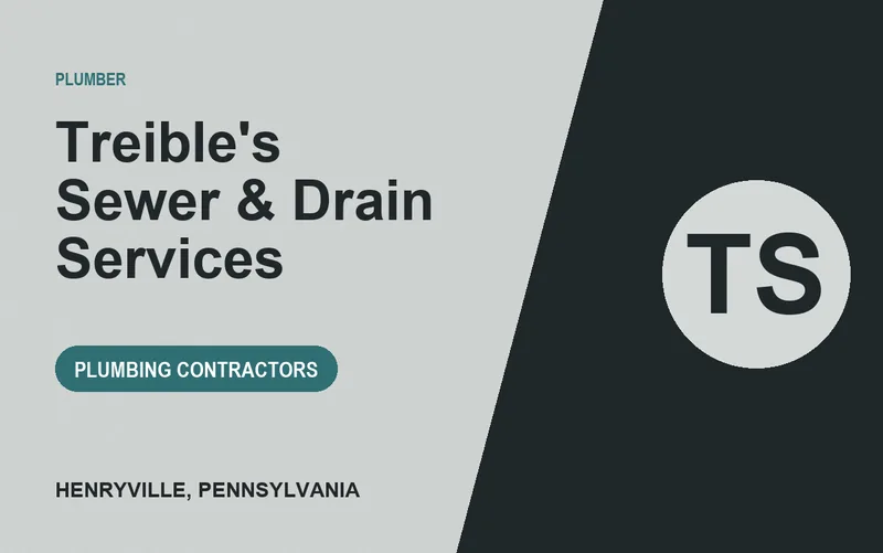 Treible's Sewer & Drain Services in Henryville, Pennsylvania