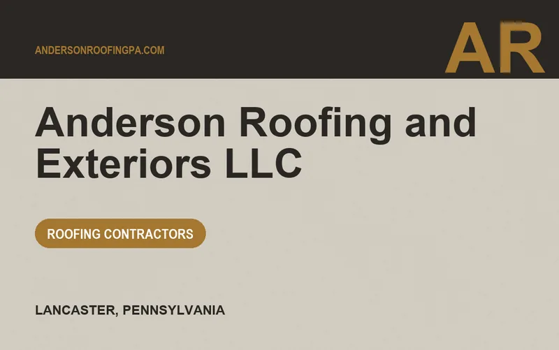 Anderson Roofing and Exteriors LLC in Lancaster, Pennsylvania