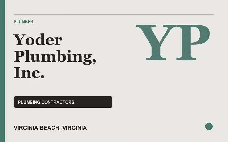 Yoder Plumbing, Inc. in Virginia Beach, Virginia