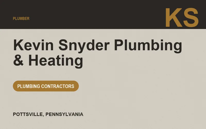 Kevin Snyder Plumbing & Heating in Pottsville, Pennsylvania
