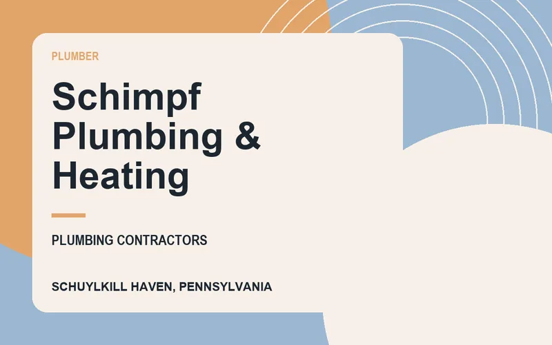 Schimpf Plumbing & Heating in Schuylkill Haven, Pennsylvania