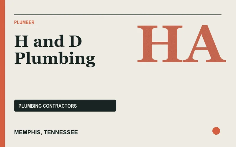 H and D Plumbing in Memphis, Tennessee