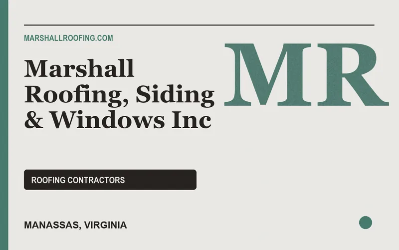 Marshall Roofing, Siding & Windows Inc in Manassas, Virginia