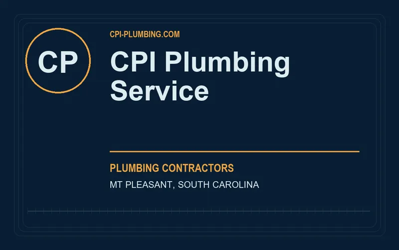 CPI Plumbing Service in Mt Pleasant, South Carolina