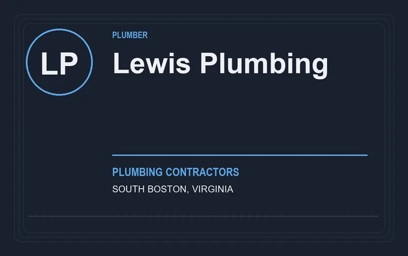 Lewis Plumbing in South Boston, Virginia