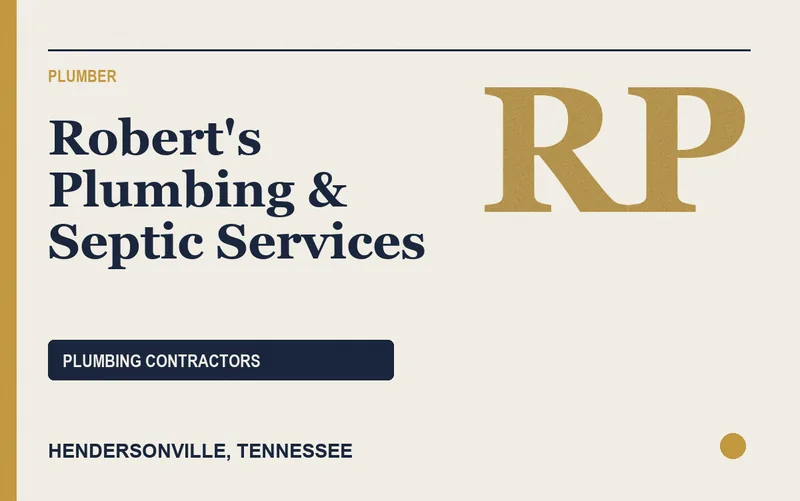 Robert's Plumbing & Septic Services in Hendersonville, Tennessee