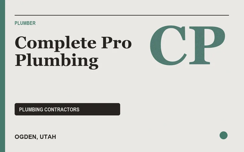 Complete Pro Plumbing in Ogden, Utah