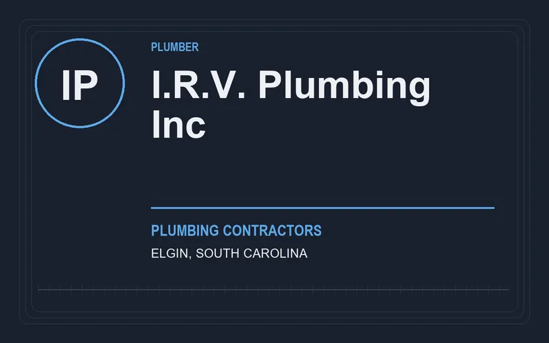 I.R.V. Plumbing Inc in Elgin, South Carolina