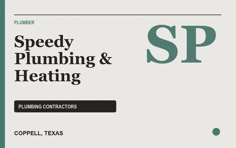 Speedy Plumbing & Heating in Coppell, Texas