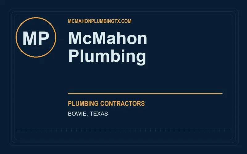 McMahon Plumbing in Bowie, Texas
