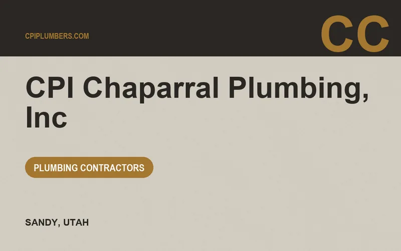 CPI Chaparral Plumbing, Inc in Sandy, Utah