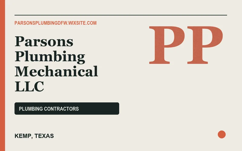 Parsons Plumbing Mechanical LLC in Kemp, Texas