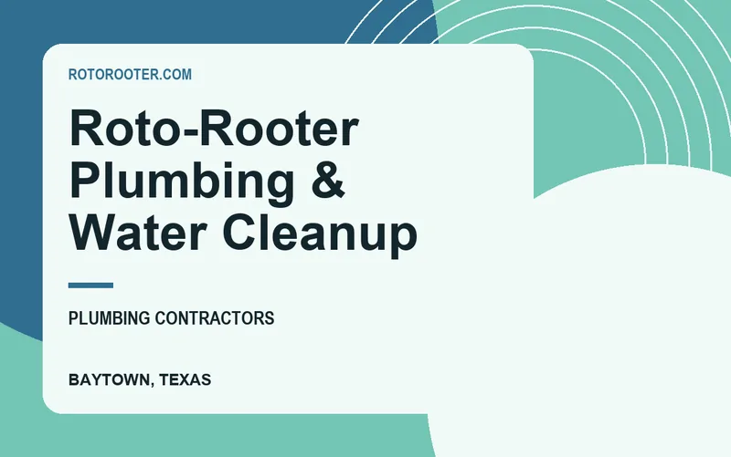 Roto-Rooter Plumbing & Water Cleanup in Baytown, Texas