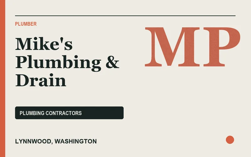 Mike's Plumbing & Drain in Lynnwood, Washington