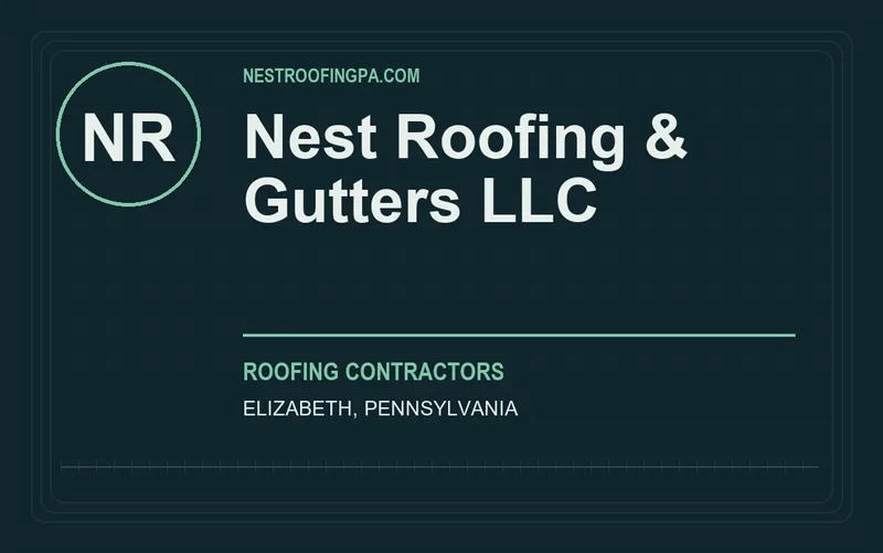 Nest Roofing & Gutters LLC in Elizabeth, Pennsylvania