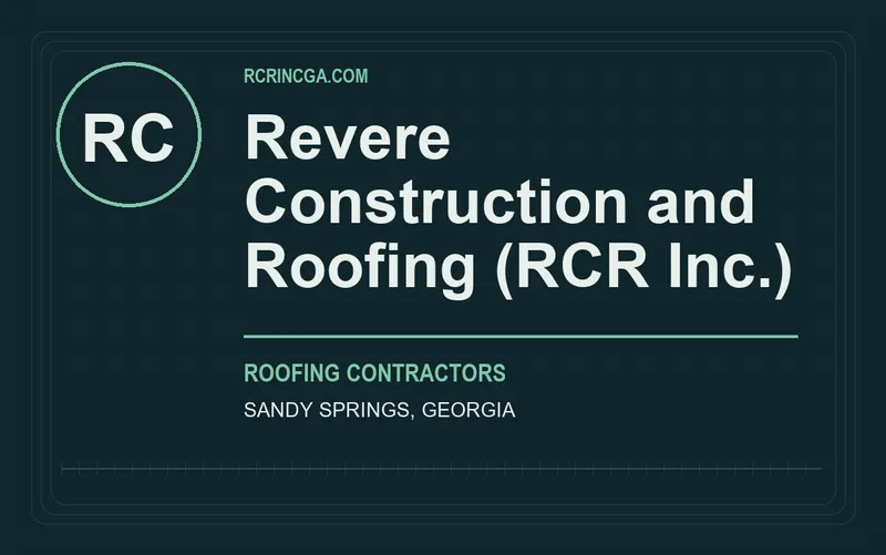 Revere Construction and Roofing (RCR Inc.) in Sandy Springs, Georgia