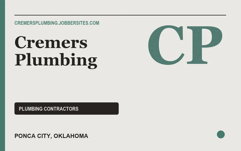 Cremers Plumbing in Ponca City, Oklahoma