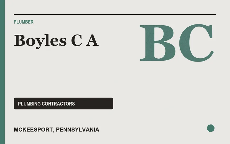Boyles C A in McKeesport, Pennsylvania