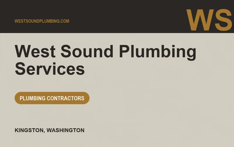 West Sound Plumbing Services in Kingston, Washington