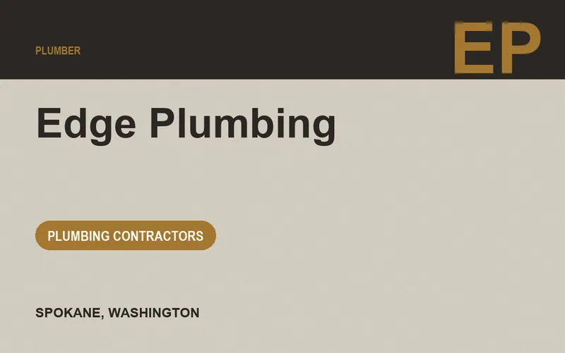 Edge Plumbing in Spokane, Washington