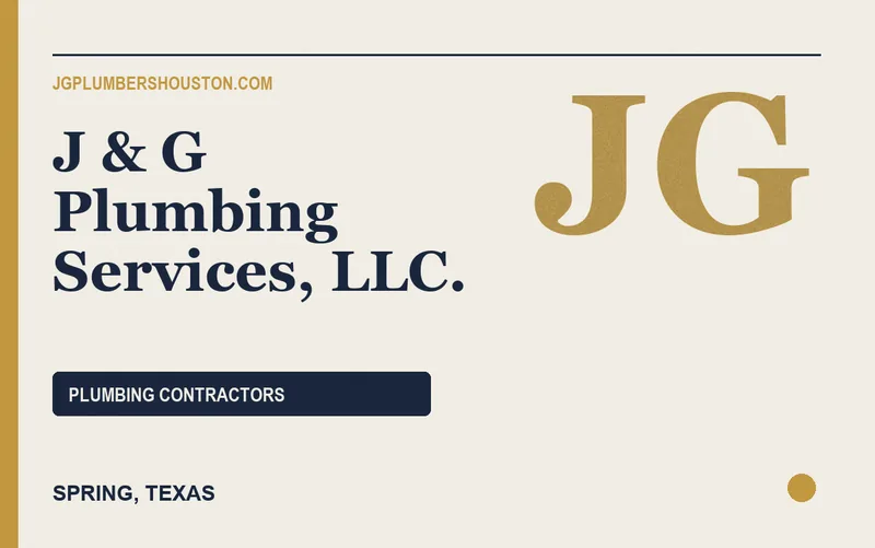 J & G Plumbing Services, LLC. in Spring, Texas