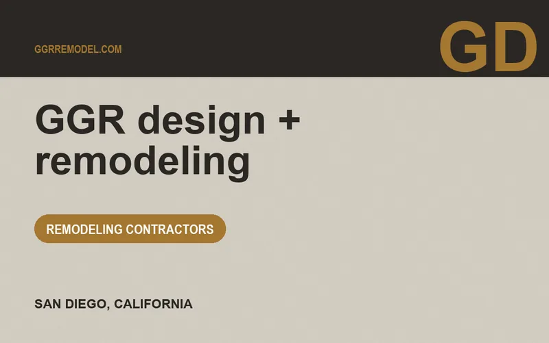 GGR design + remodeling in San Diego, California