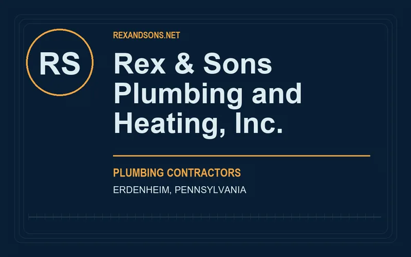 Rex & Sons Plumbing and Heating, Inc. in Erdenheim, Pennsylvania