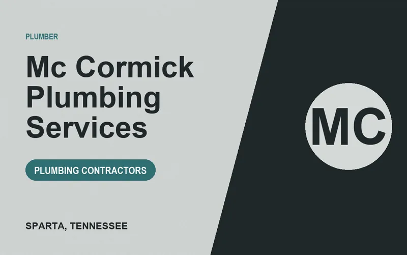 Mc Cormick Plumbing Services in Sparta, Tennessee