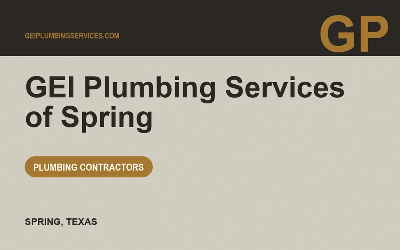 GEI Plumbing Services of Spring in Spring, Texas