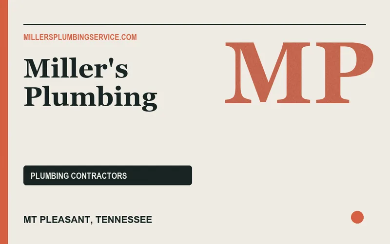 Miller's Plumbing in Mt Pleasant, Tennessee