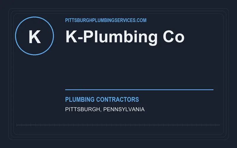K-Plumbing Co in Pittsburgh, Pennsylvania