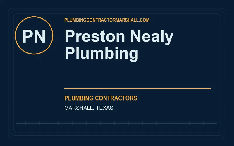 Preston Nealy Plumbing in Marshall, Texas