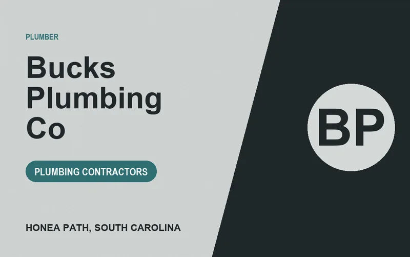 Bucks Plumbing Co in Honea Path, South Carolina