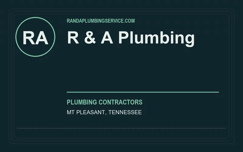R & A Plumbing in Mt Pleasant, Tennessee