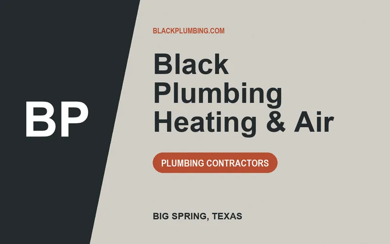Black Plumbing Heating & Air in Big Spring, Texas