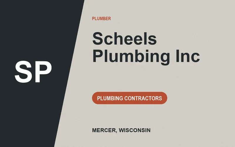 Scheels Plumbing Inc in Mercer, Wisconsin