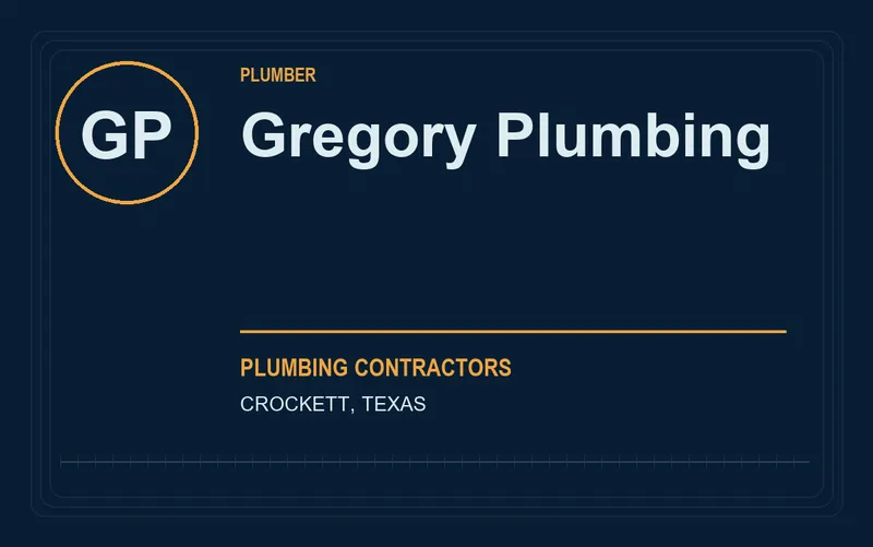 Gregory Plumbing in Crockett, Texas