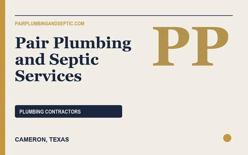 Pair Plumbing and Septic Services in Cameron, Texas
