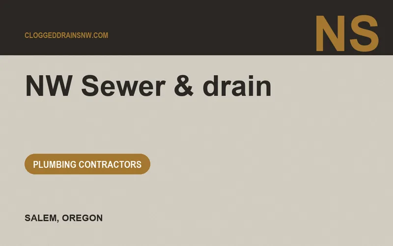 NW Sewer & drain in Salem, Oregon