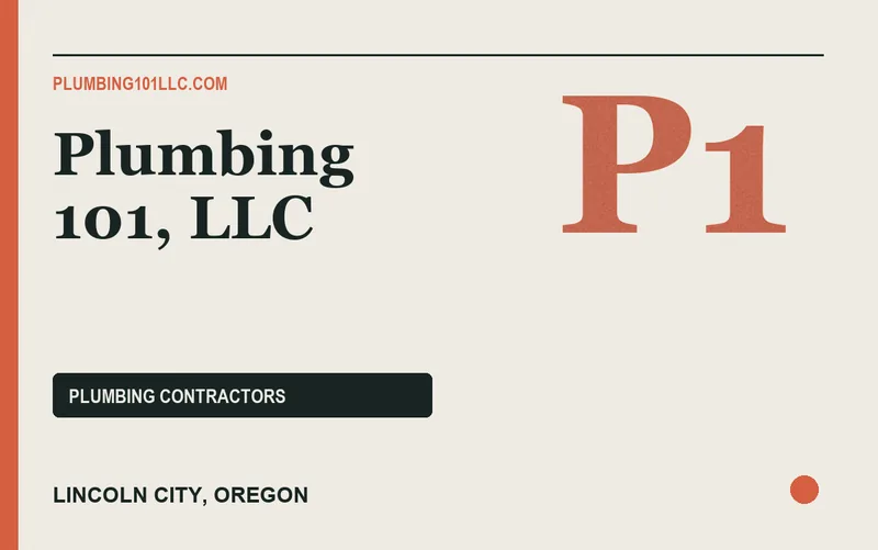 Plumbing 101, LLC in Lincoln City, Oregon