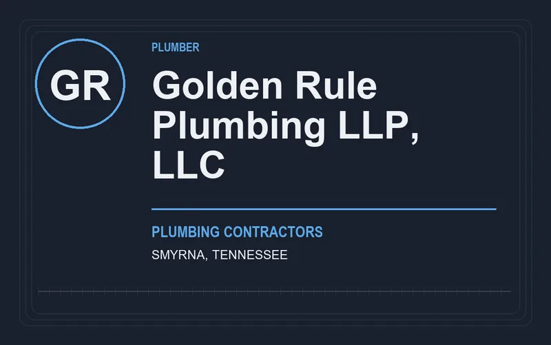 Golden Rule Plumbing LLP, LLC in Smyrna, Tennessee