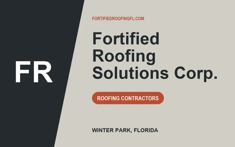 Fortified Roofing Solutions Corp. in Winter Park, Florida