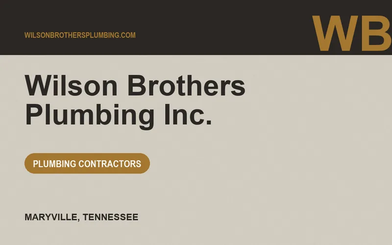Wilson Brothers Plumbing Inc. in Maryville, Tennessee