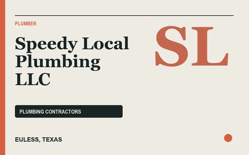 Speedy Local Plumbing LLC in Euless, Texas