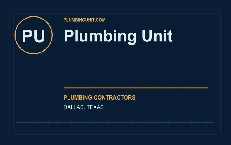 Plumbing Unit in Dallas, Texas