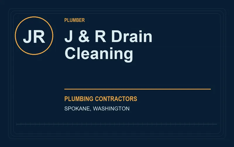 J & R Drain Cleaning in Spokane, Washington