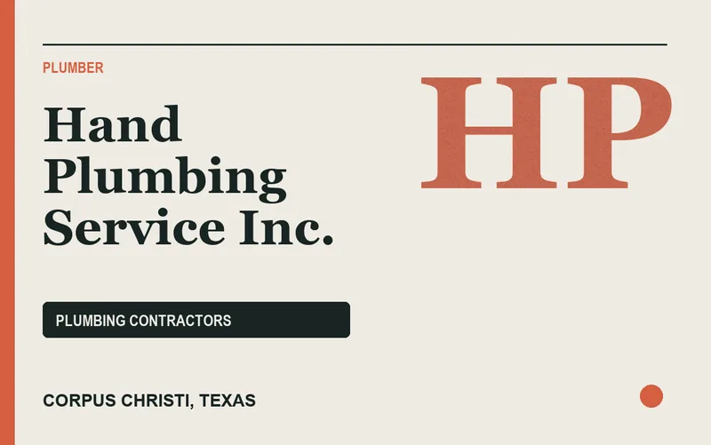 Hand Plumbing Service Inc. in Corpus Christi, Texas