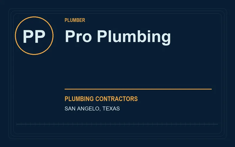 Pro Plumbing in San Angelo, Texas