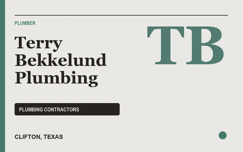 Terry Bekkelund Plumbing in Clifton, Texas