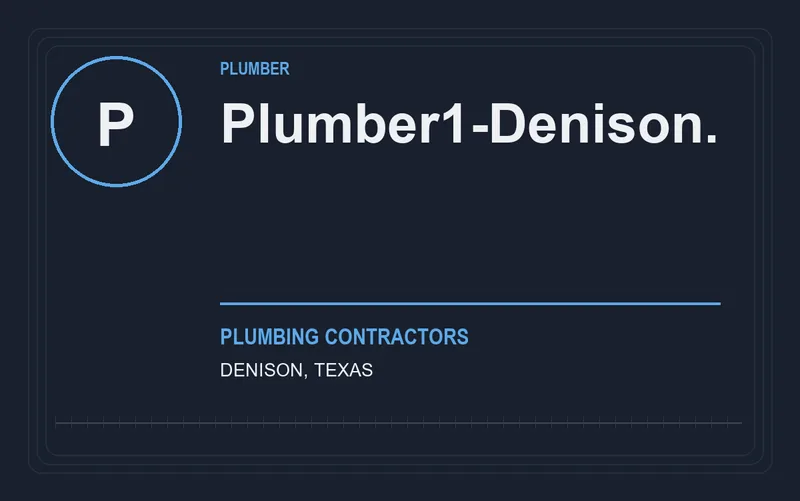 plumber1-denison. in Denison, Texas